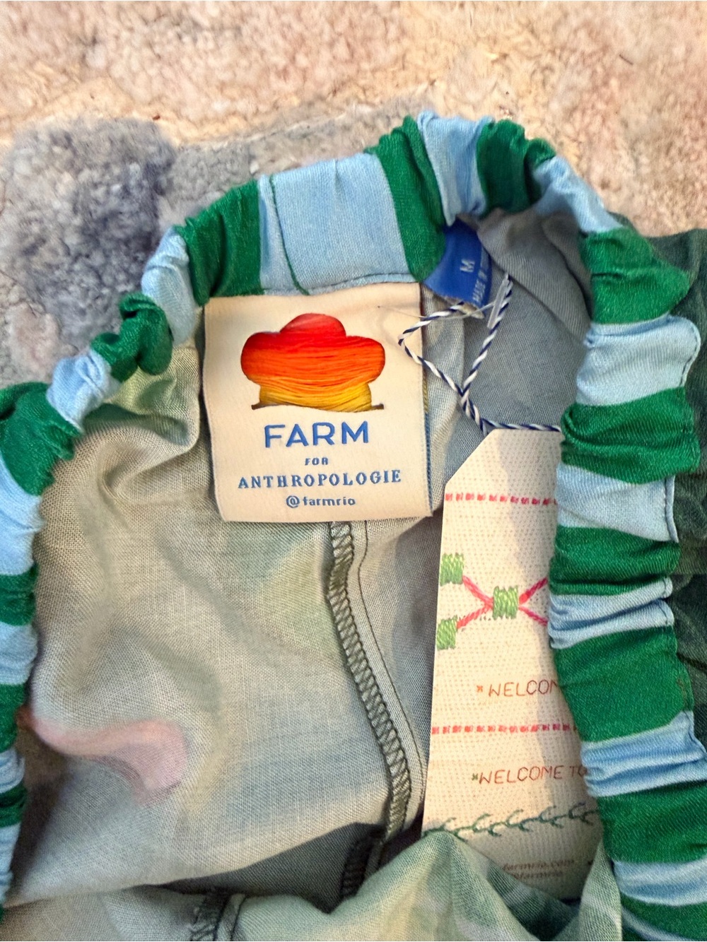 FARM Rio Green Tropical Parrot Print Harem Pants - Picture 4 of 4